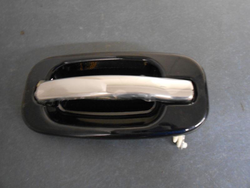 2005,05,06 chevrolet avalanche right front door handle blue chrome new oem