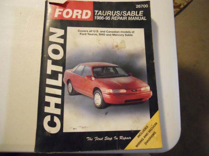 Chilton repair manual-ford taurus/sable 1986-1995