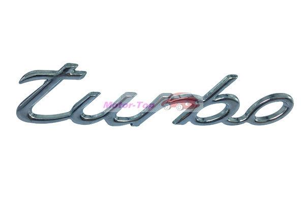 Silver turbo rear trunk badge emblem sticker for land rover jaguar audi ford vw