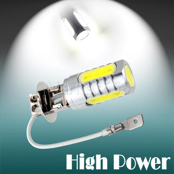 H3 high power 6w pure white fog running signal head light car led bulb lamp