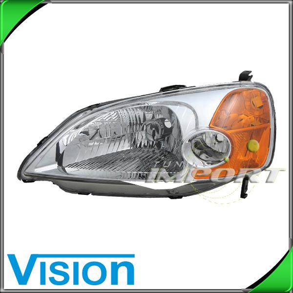 Driver side left l/h headlight lamp assembly replacement 2001-2003 honda civic