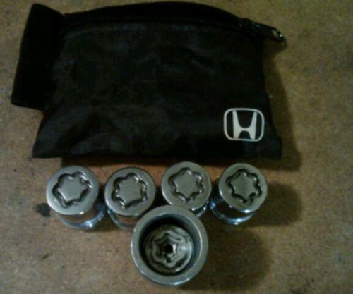 08w42-sna-100 honda oem wheel lock set w/ storage bag
