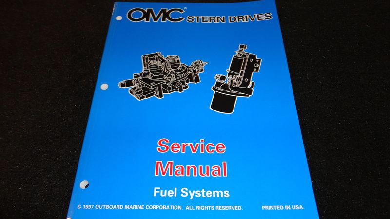 Used 1998 omc stern drives service manual fuel systems #501201 boat repair