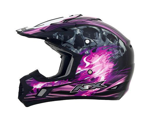 Afx fx-17 inferno mx offroad helmet black/fuchsia multi