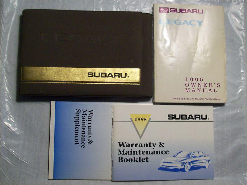 1995 subaru legacy owners manual with case