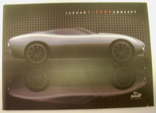 2000 jaguar f-type concept car press kit detroit auto show roadster rare!