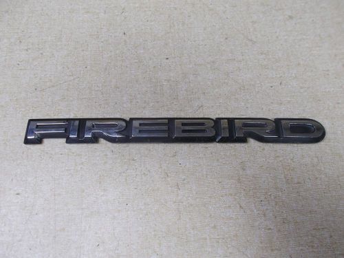 Vintage pontiac firebird emblem adhensive badge 7-1/2&#034; x 1/2&#034; *free shipping*