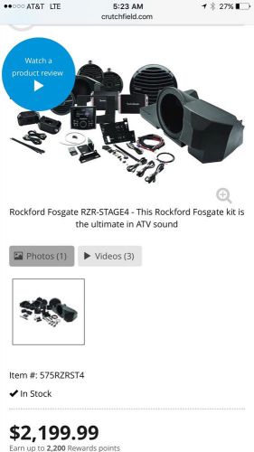Rockford fosgate rzr-stage 4 600 watt stereo kit