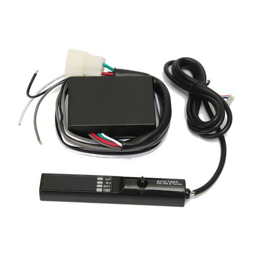 1x red universal car led digital turbo timer for turbo &amp; na black pen control yu