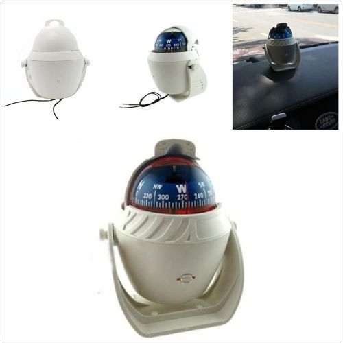 Professional 12v white ball night vision autos suv navigation compass waterproof