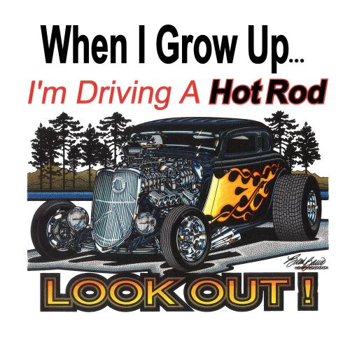 Hot rod kids t-shirt -ford-youth-baby-hot rod-flames-onesie
