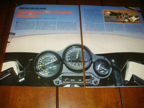 Kawasaki ninja 1000r suzuki gsr1100 honda cbr1000 fzr1000 *original 1987 article