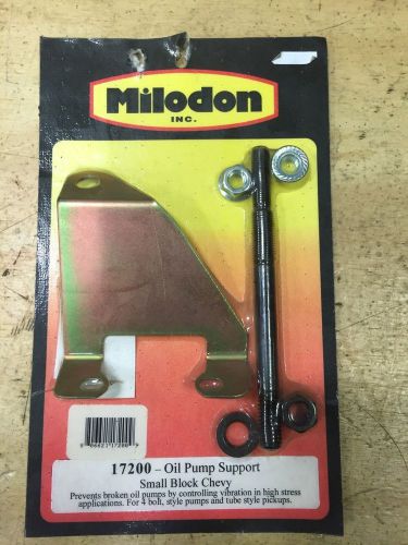 Milodon 17200 oil pump suport small block chevy