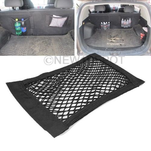Car back rear trunk seat elastic string net mesh storage bag for toyota camry nd