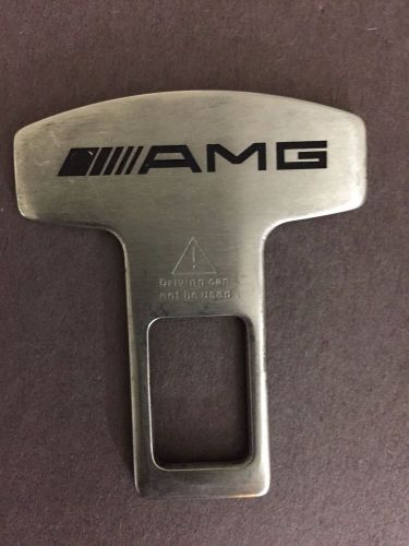 Very rare amg security seat belt alarm stopper clip for mercedes-benz