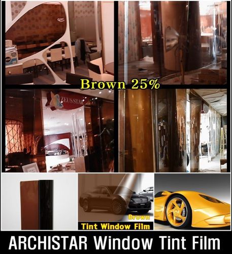 Size:30&#034;x10&#039;/brown solar film/tint/window/safety/glass/nomal/privacy/roll/choice