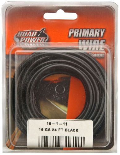 Road power 55666633 primary electrical wire, 16 gauge, 24&#039;, blac