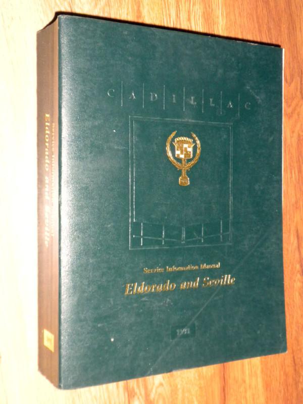 1991 cadillac eldorado & seville factory gm shop repair manual  