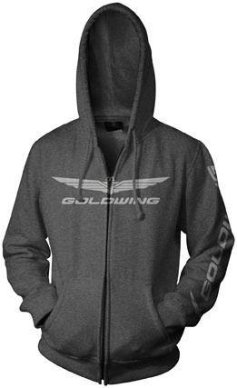 Parker synergies gold wing standard mens zip up hoody charcoal/gray