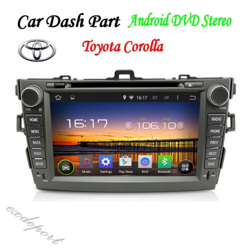 8&#034; android 4.4 car dvd player gps navi wifi 3g stereo radio for toyota corolla