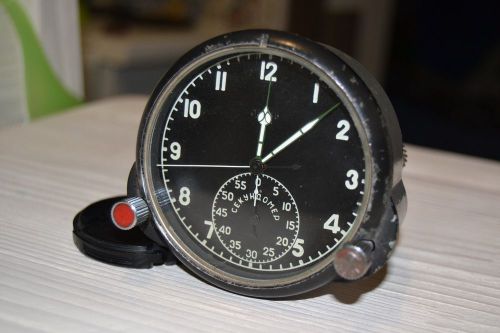 60 chp russian soviet aircraft cockpit clock for mig and su military jet planes