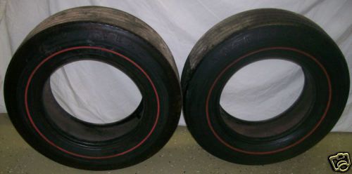 2 goodyear f 70-15 custom wide tread red lines used