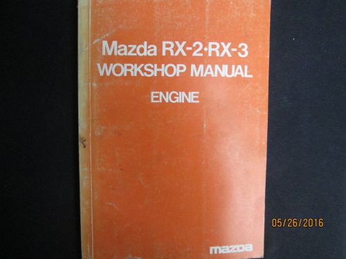 1975 mazda rx-2 rx-3 engine workshop service repair manual supplement original