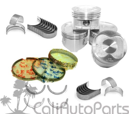 88-93 toyota celica corolla 1.6l 4af 4afe dohc pistons rings main rod bearings