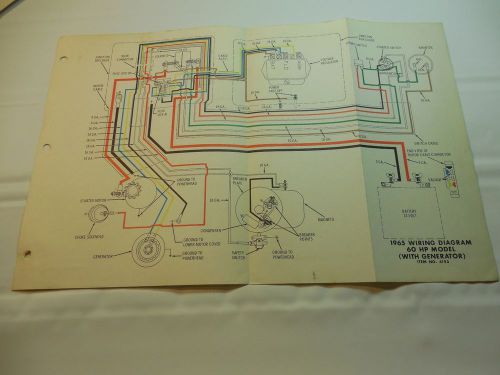 1965 johnson 60hp outboard wiring diagram vintage motor 4193