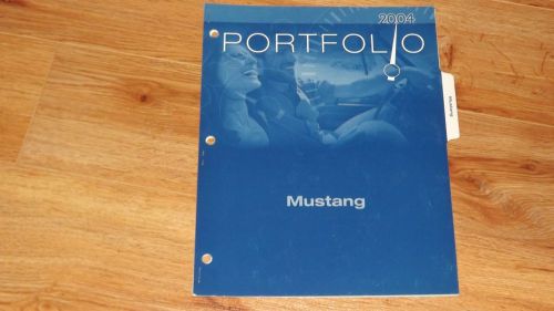 2004 ford mustang original dealership sales brochure / portfolio