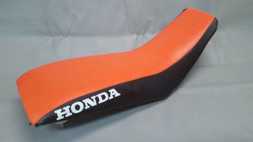 Honda trx250x seat cover in 2-tone orange &amp; black or 25 colors   (honda sides)