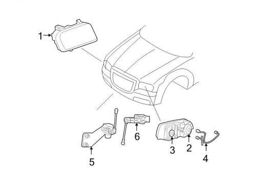 Chrysler oem dodge headlight wiring harness 05139051aa image 4