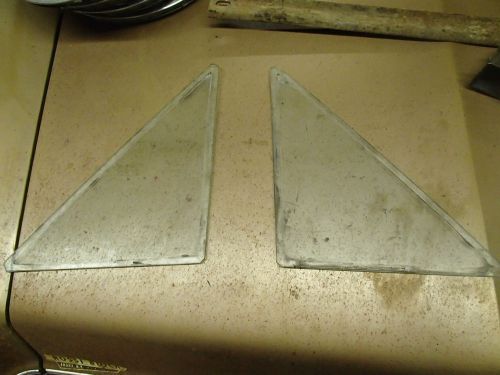 Pair small rear window glass 1962 buick electra six window 61 62 63 64 olds 98