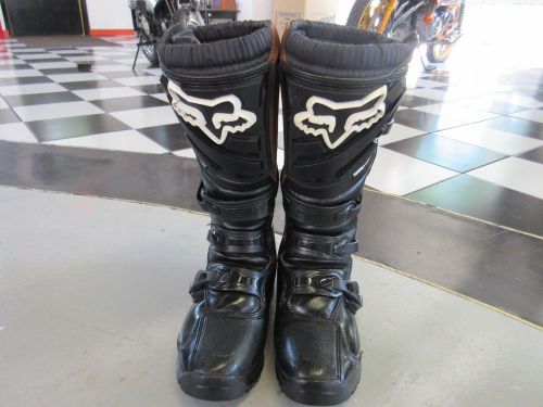 Adults fox boots size 8 black/red/white fox racing