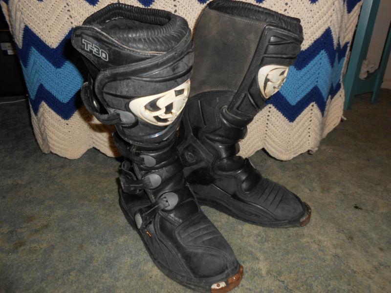 Leather men's size 8 thor mx t30 motorcycle atv racing boots motorcross