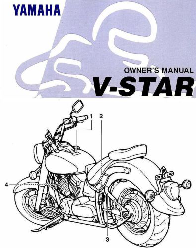 2000 yamaha xvs1100 v-star 1100 owners manual -classic-custom-dragstar-vstar