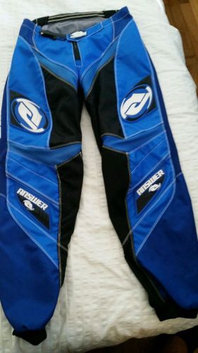 Answer racing pants size 30&#034; blue and white