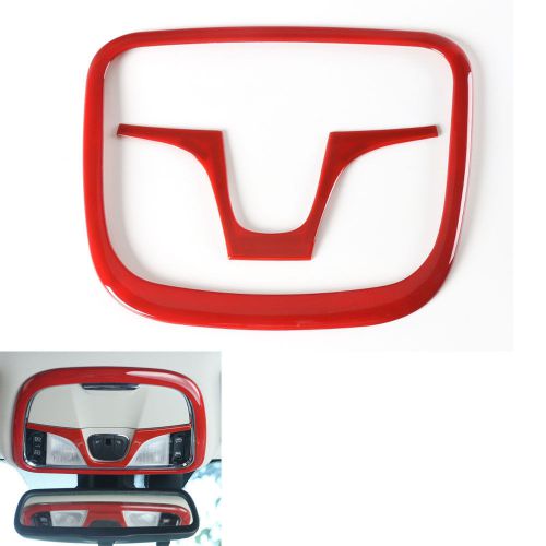 Front dome roof reading light cover trim frame red 2x for jeep cherokee 15 2016