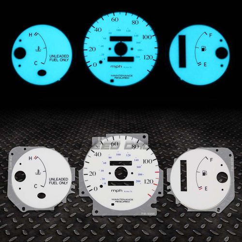 White face dash indiglo glow gauge el cluster for 96-00 civic lx/dx/cx/hx ej at