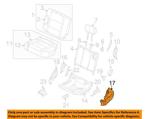 Nissan oem 07-15 titan rear seat-seat support left 79440zh70a