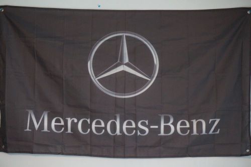 Mercedes-benz luxury car banner flag man cave garage 5x3 feet