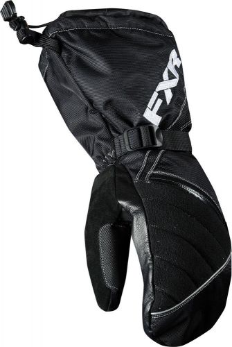 New fxr-snow convoy mitt adult waterproof gloves, black, large/lg