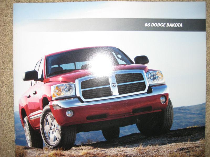 2006 dodge dakota truck showroom sales brochure - terrific condition!