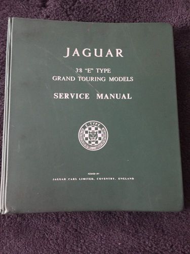 Jaguar xke e-type workshop service repair manual series i 3.8 1961-78 oem