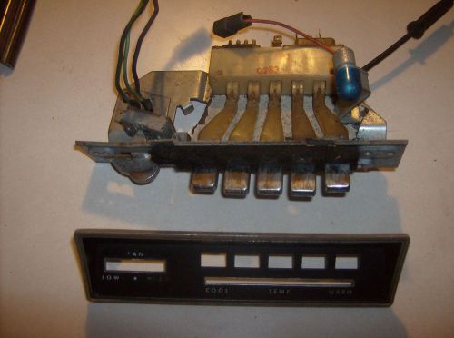 Complete heater control a/c switch 1967- 1972 duster demon dart a body mopar