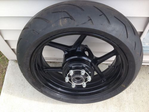 2013-2015 kawasaki ninja zx6r 636 2015 rear wheel w/tire