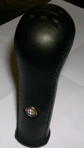 Alfa romeo black leather gear shift knob