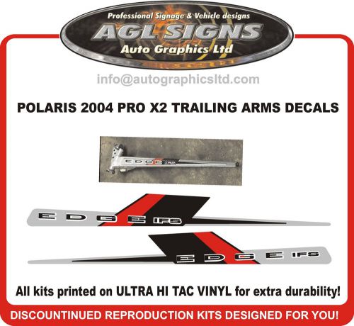 2004 polaris pro x2 trailing arm decals , graphics reproduction ifs