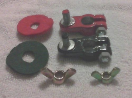 Battery terminals ends. replacement set for weak stamped steel oem ends.