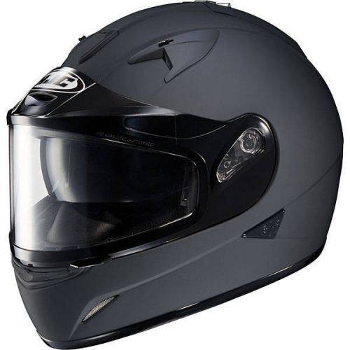 Hjc is-16 dual lens snow helmet matte black large lrg lg l